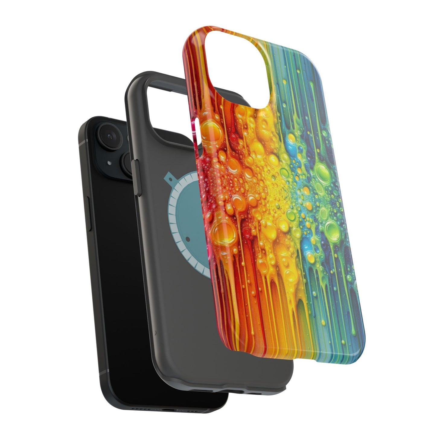 Rainbow Paint Splash iPhone Tough Case