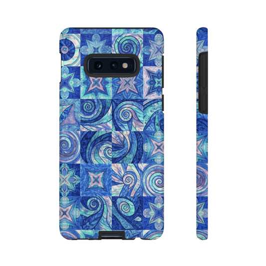 Sea Blue Abstract Samsung Tough Phone Case