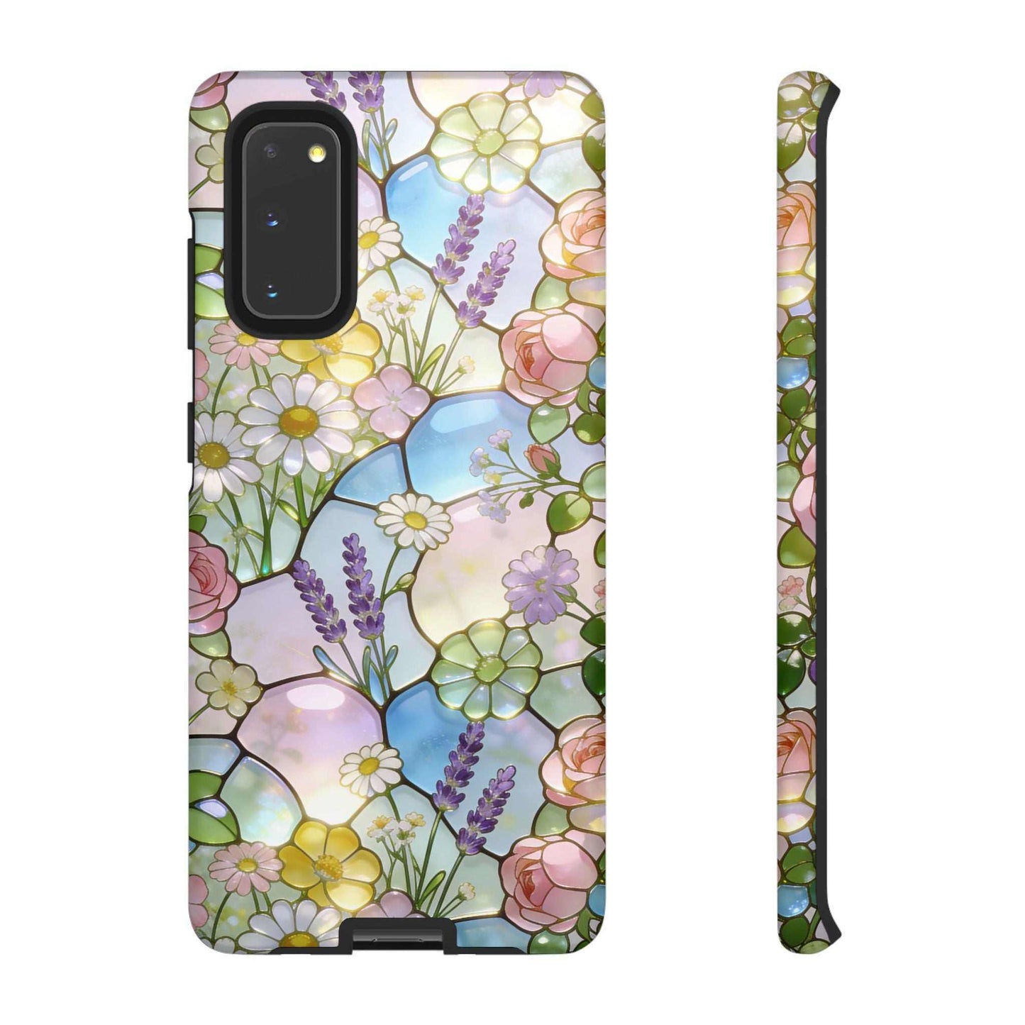 Floral Stained Glass Samsung Phone Case — Tough Cases