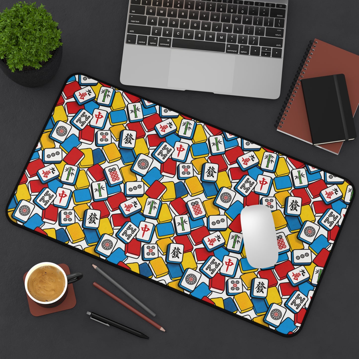 Vibrant Mahjong Desk Mat – Colorful Gaming & Workspace Mat