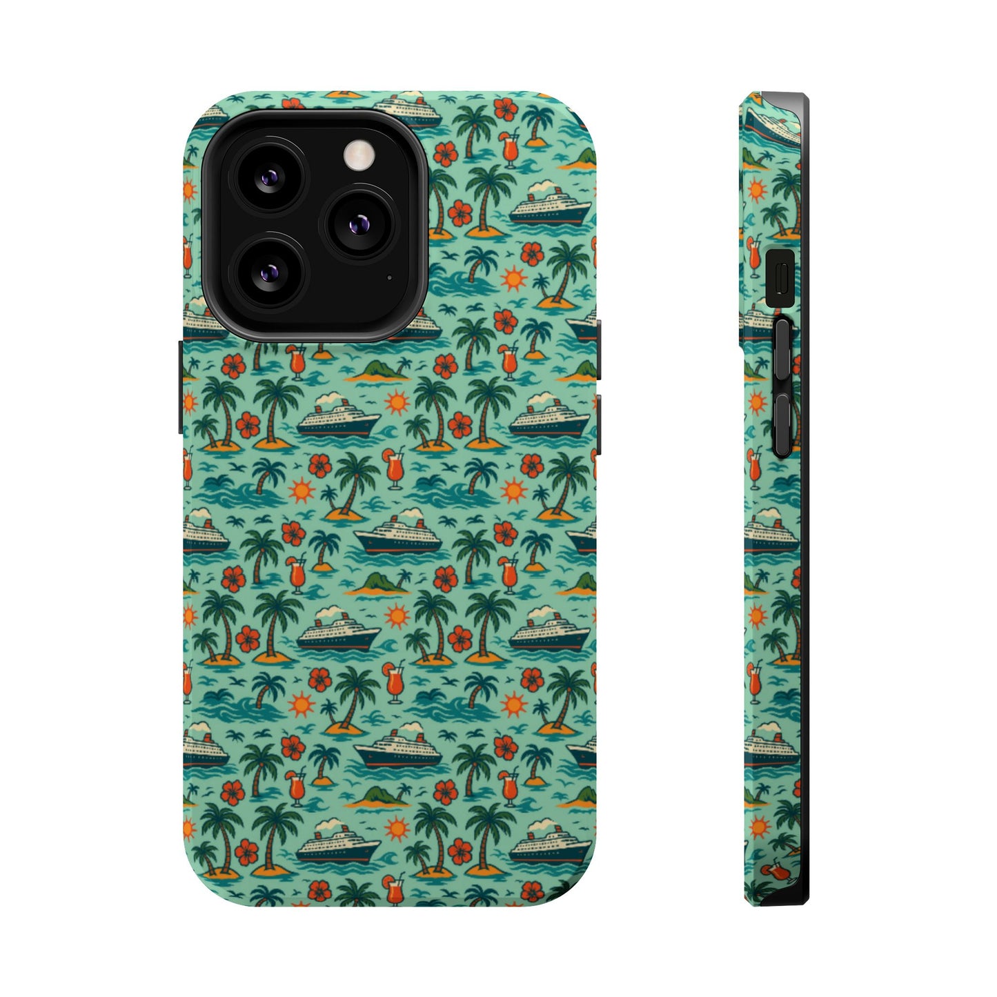 Tropical Cruise Tough iPhone Case