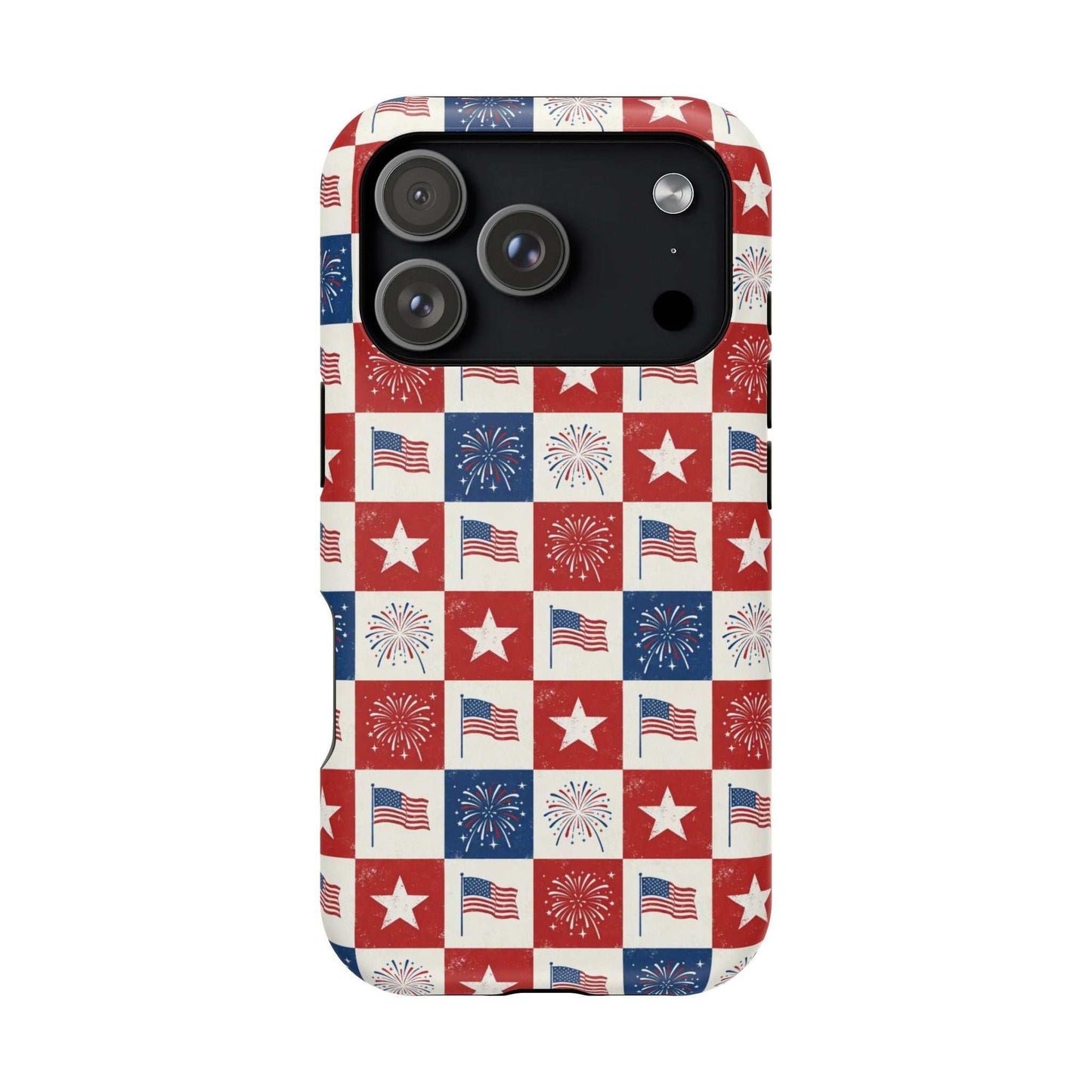 4th of July Patriotic iPhone Case — Magnetic Impact-Resistant