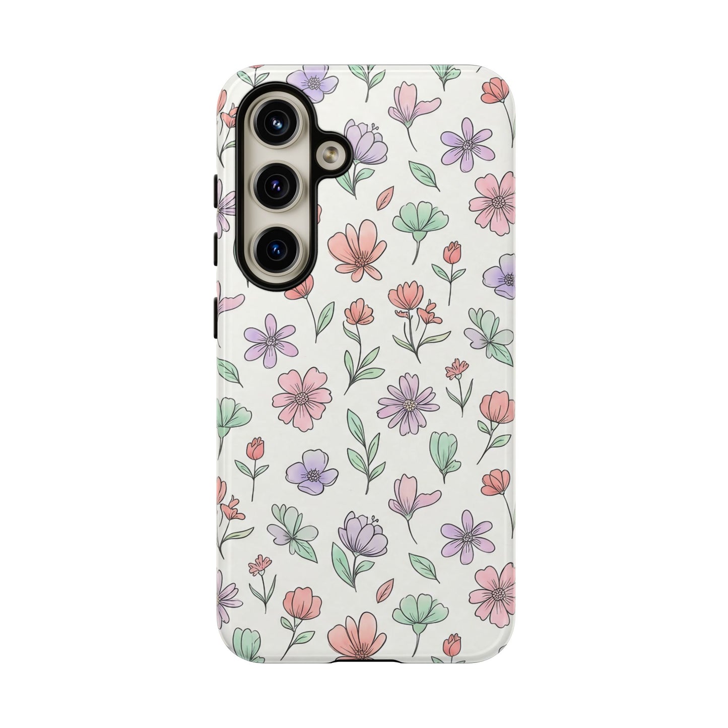 Floral Tough Cases — Artistic Flower Samsung Phone Case