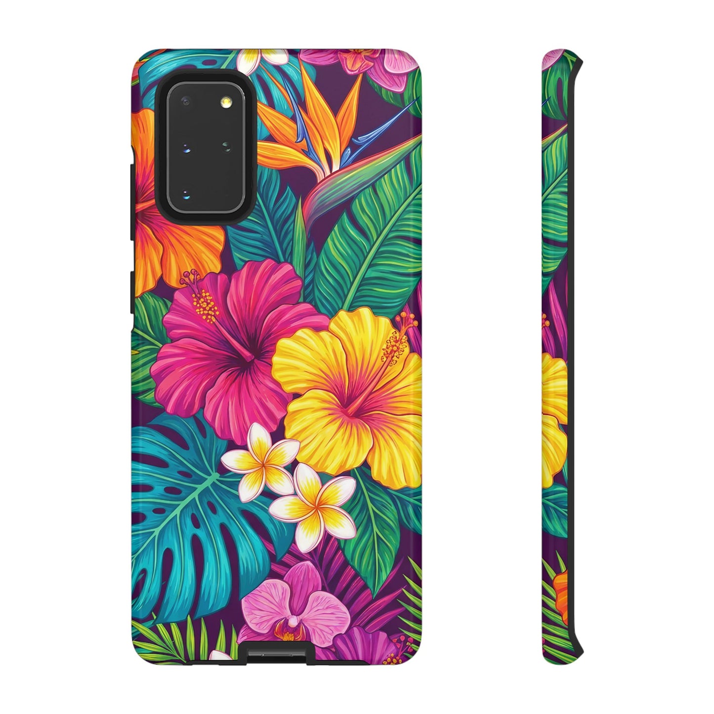 Tropical Samsung Phone Case — Vibrant Floral Tough Case