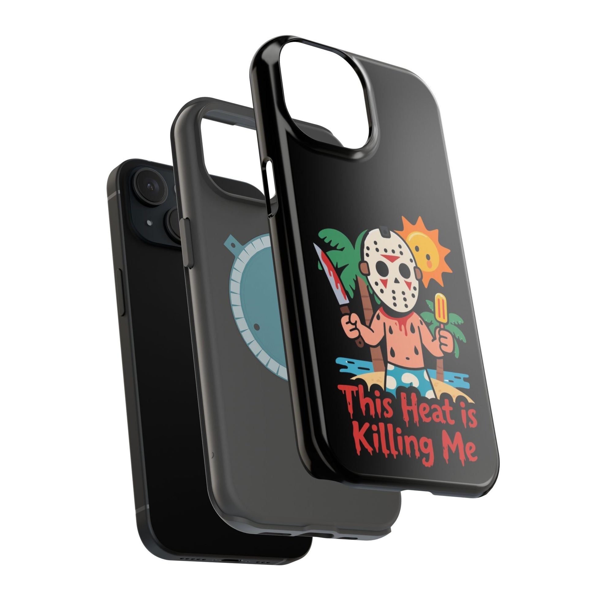 Summerween inspired phone case with "This Heat is Killing Me" design and MagSafe compatibility