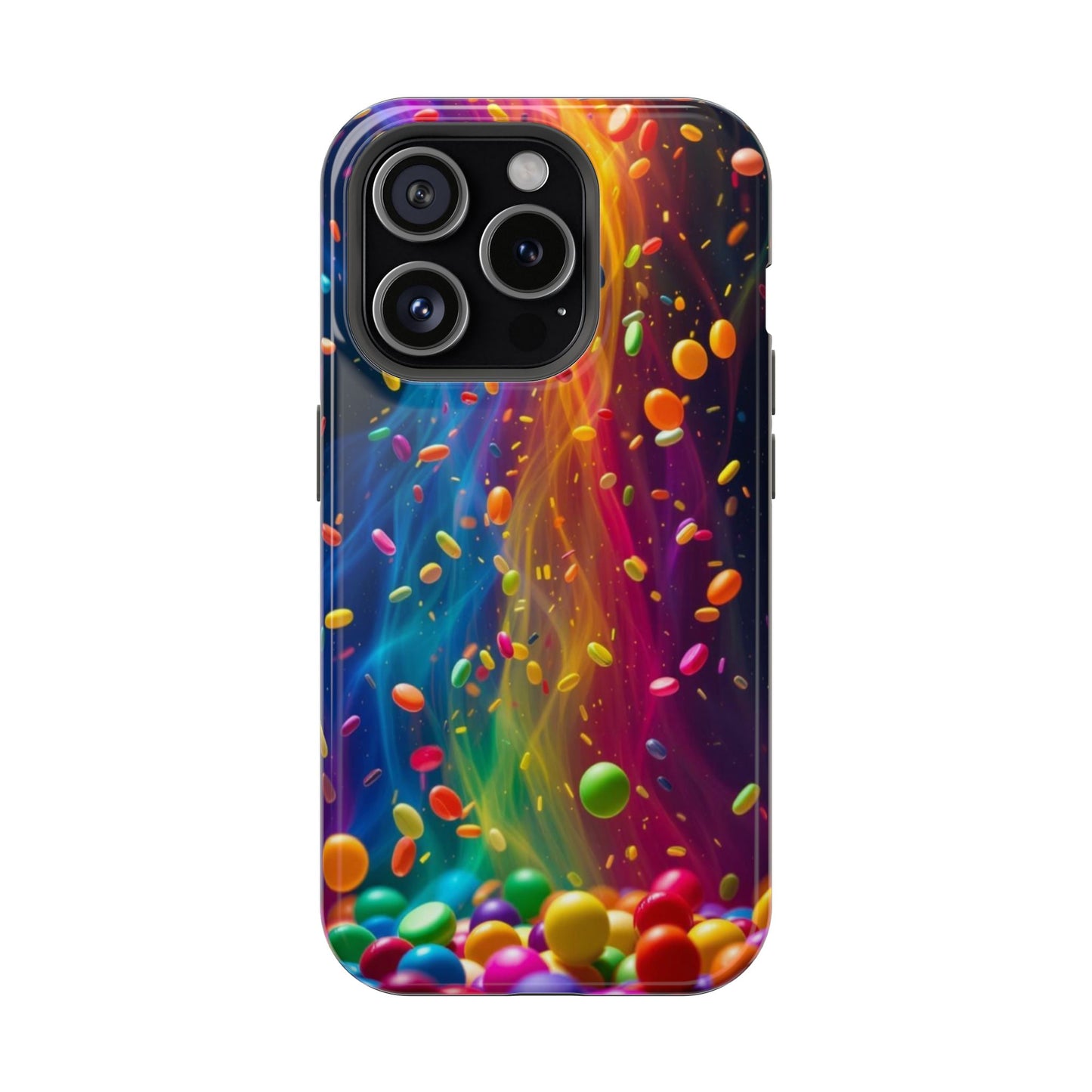 Rainbow Candy Rain iPhone Tough Case