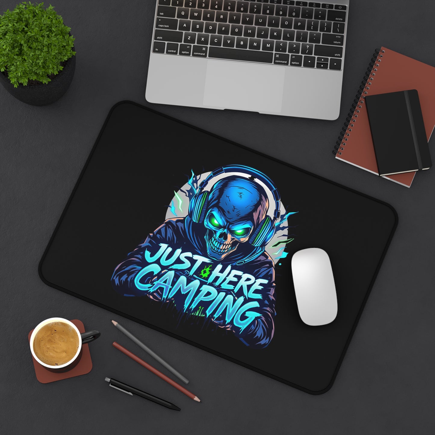 Desk Mat - Just Here Camping Desk Mat