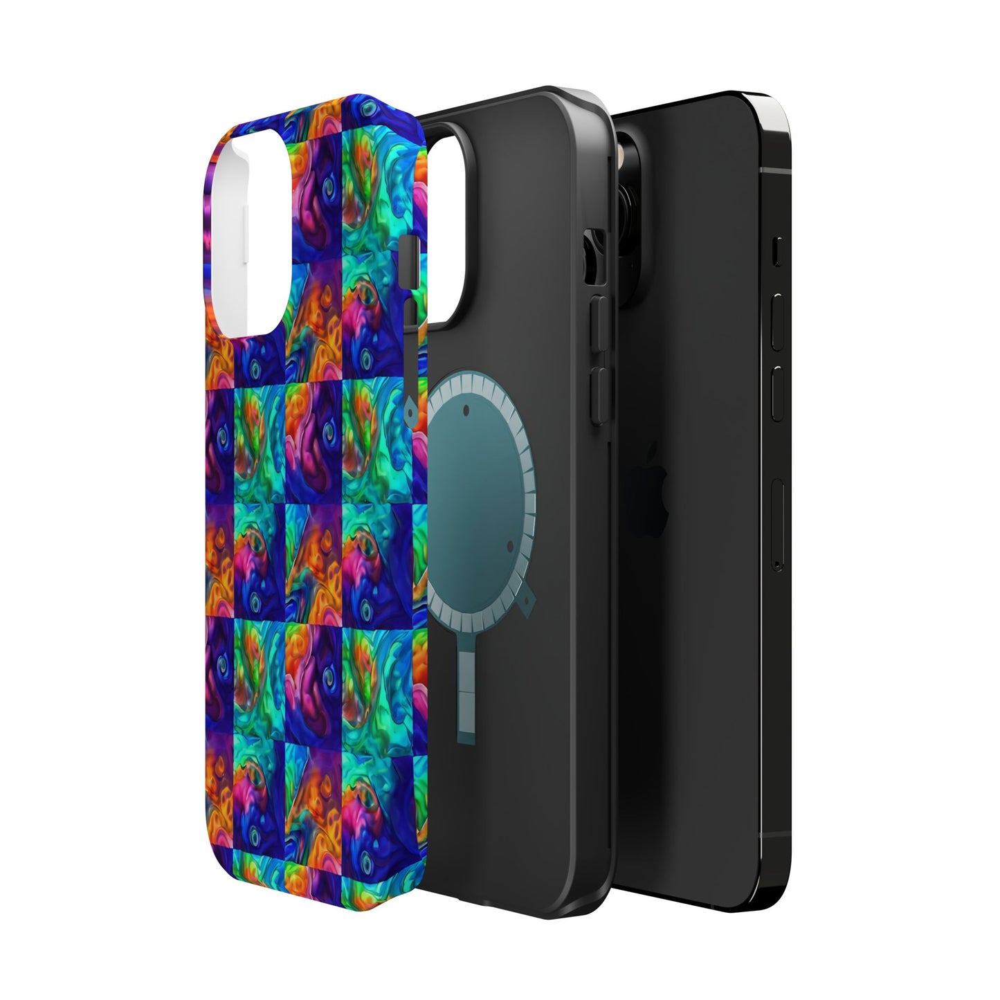 Abalone Swirl iPhone Case — Glowing Shell Impact-Resistant Case