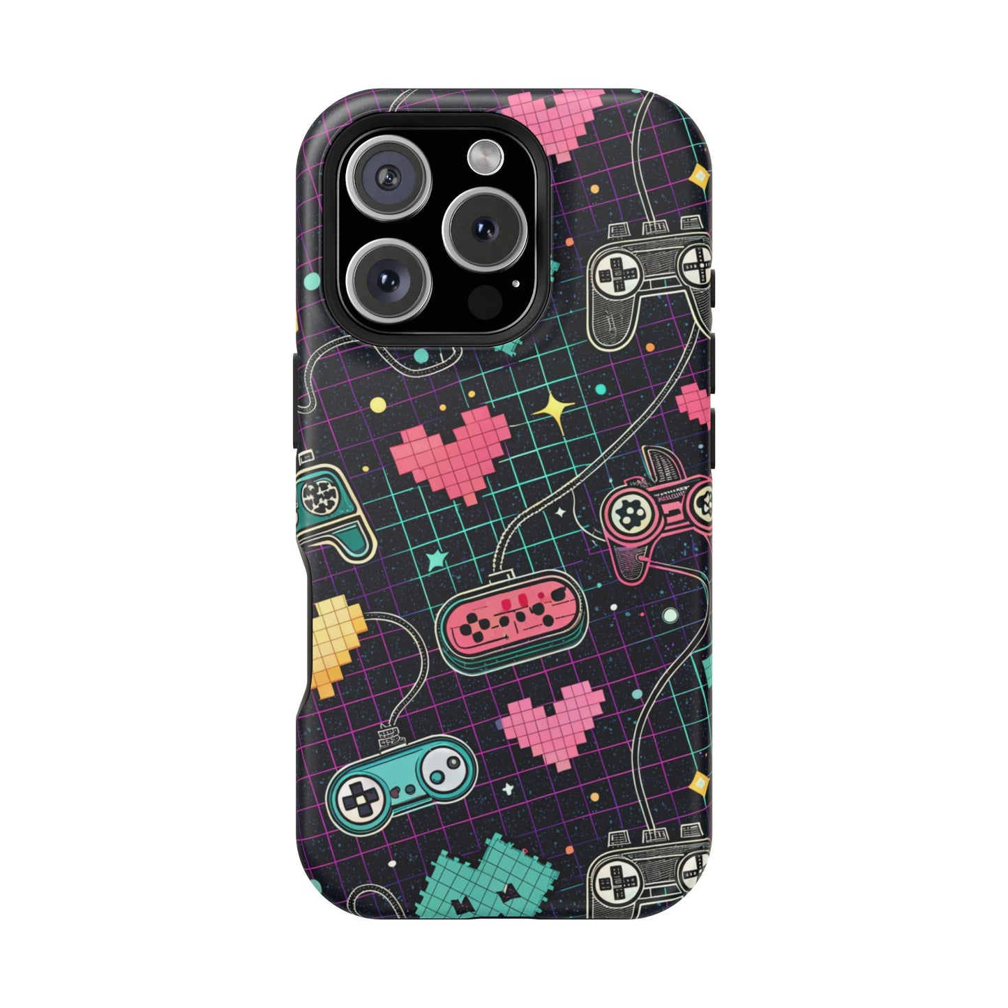 Retro Gamer Inspired Phone Case – Durable Dual-Layer iPhone Case with MagSafe