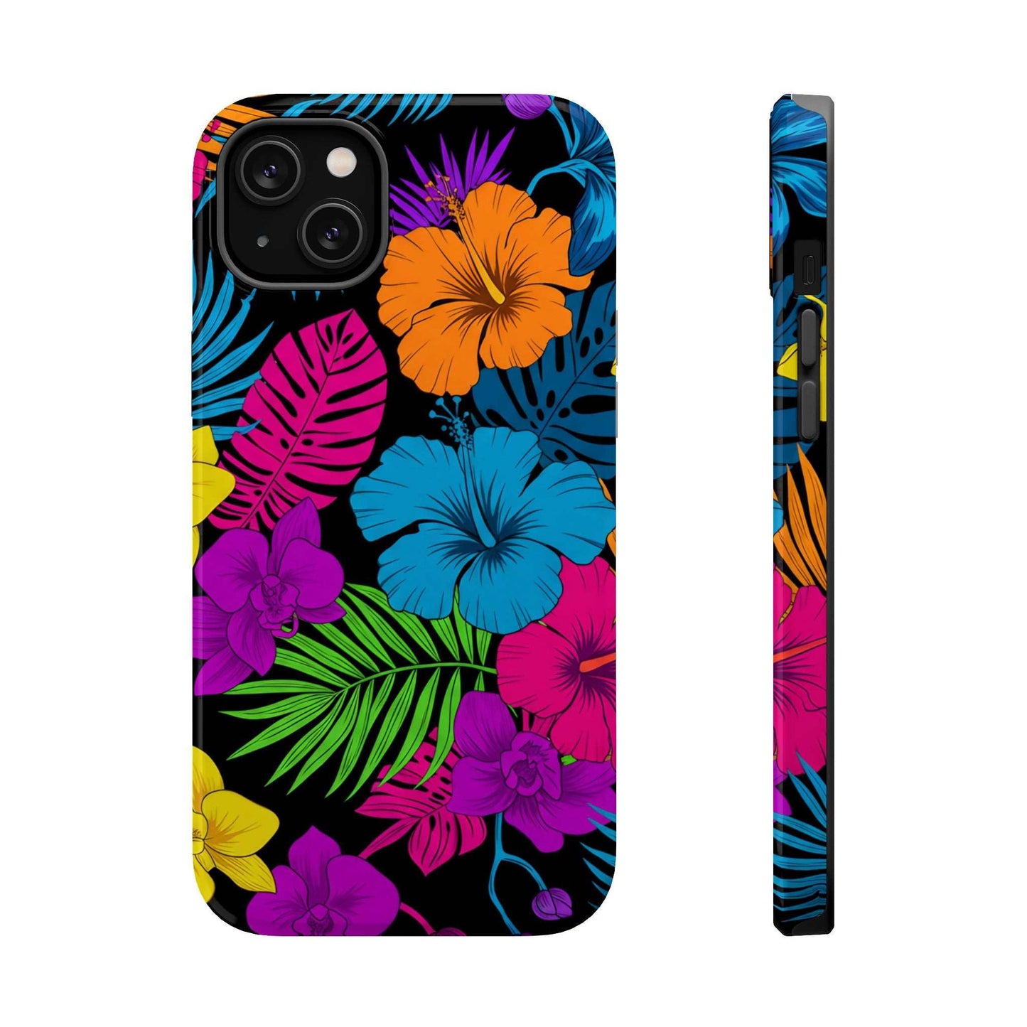 Modern Tropical Floral Design iPhone Case