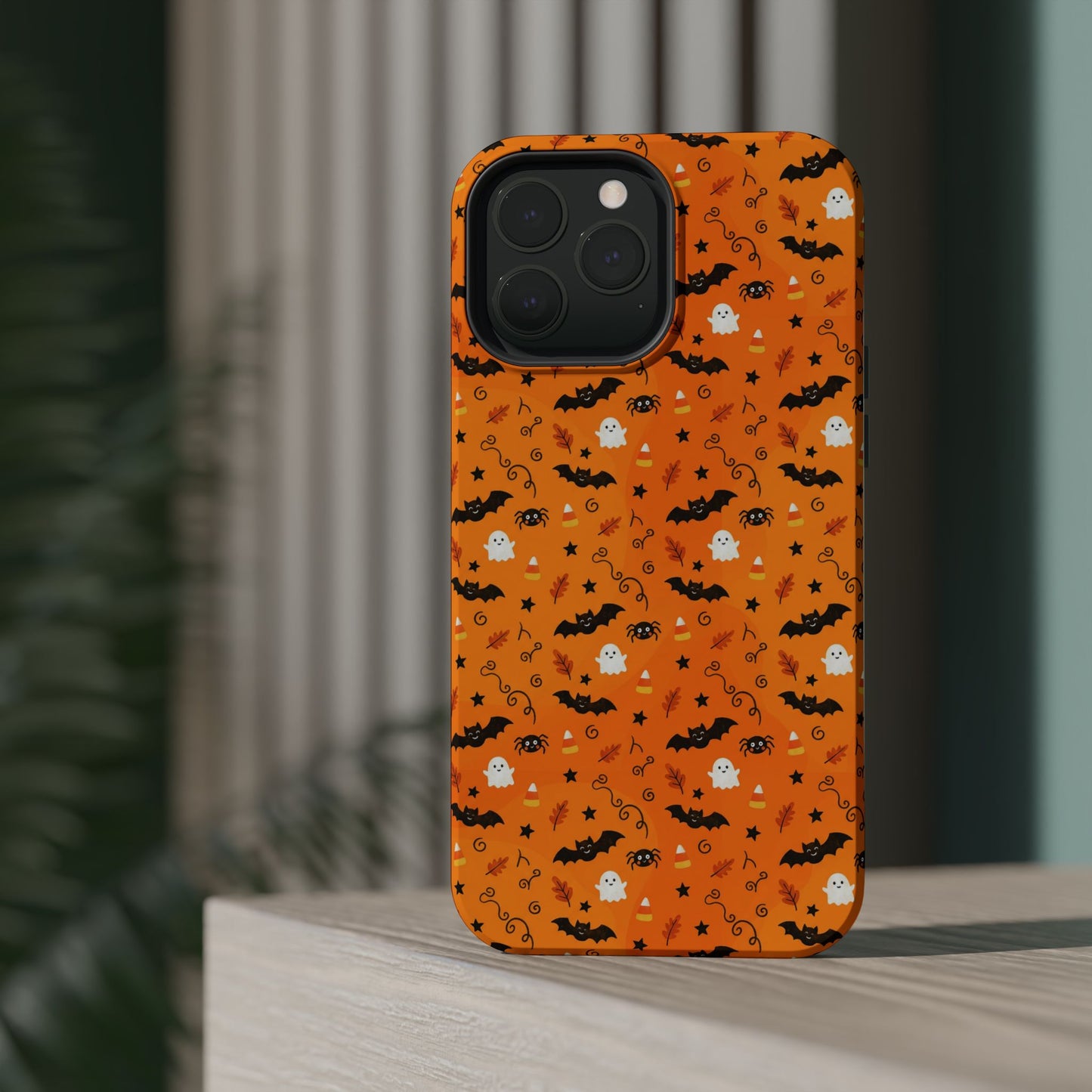 Boo-tiful Halloween Bat & Ghost iPhone Case