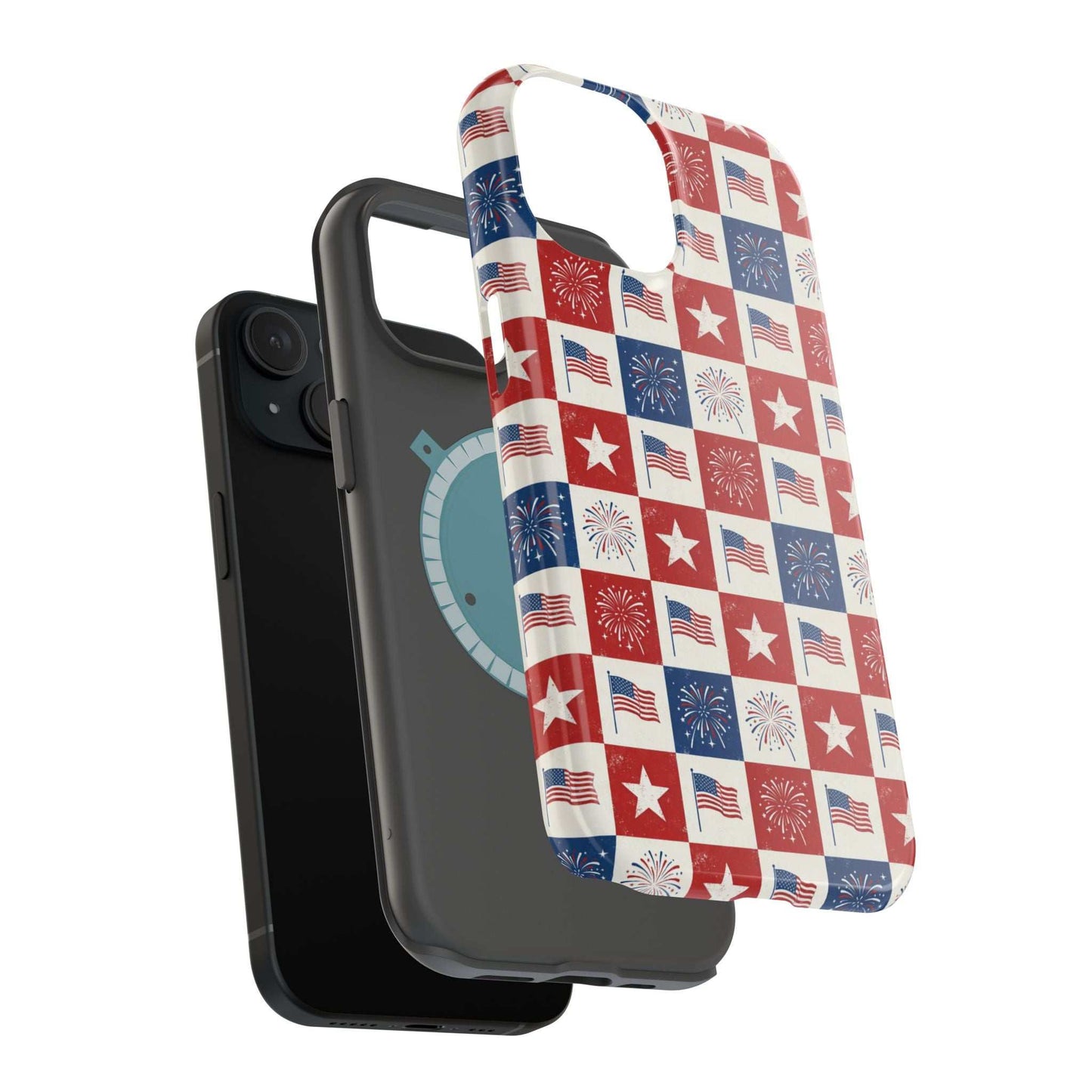 4th of July Patriotic iPhone Case — Magnetic Impact-Resistant