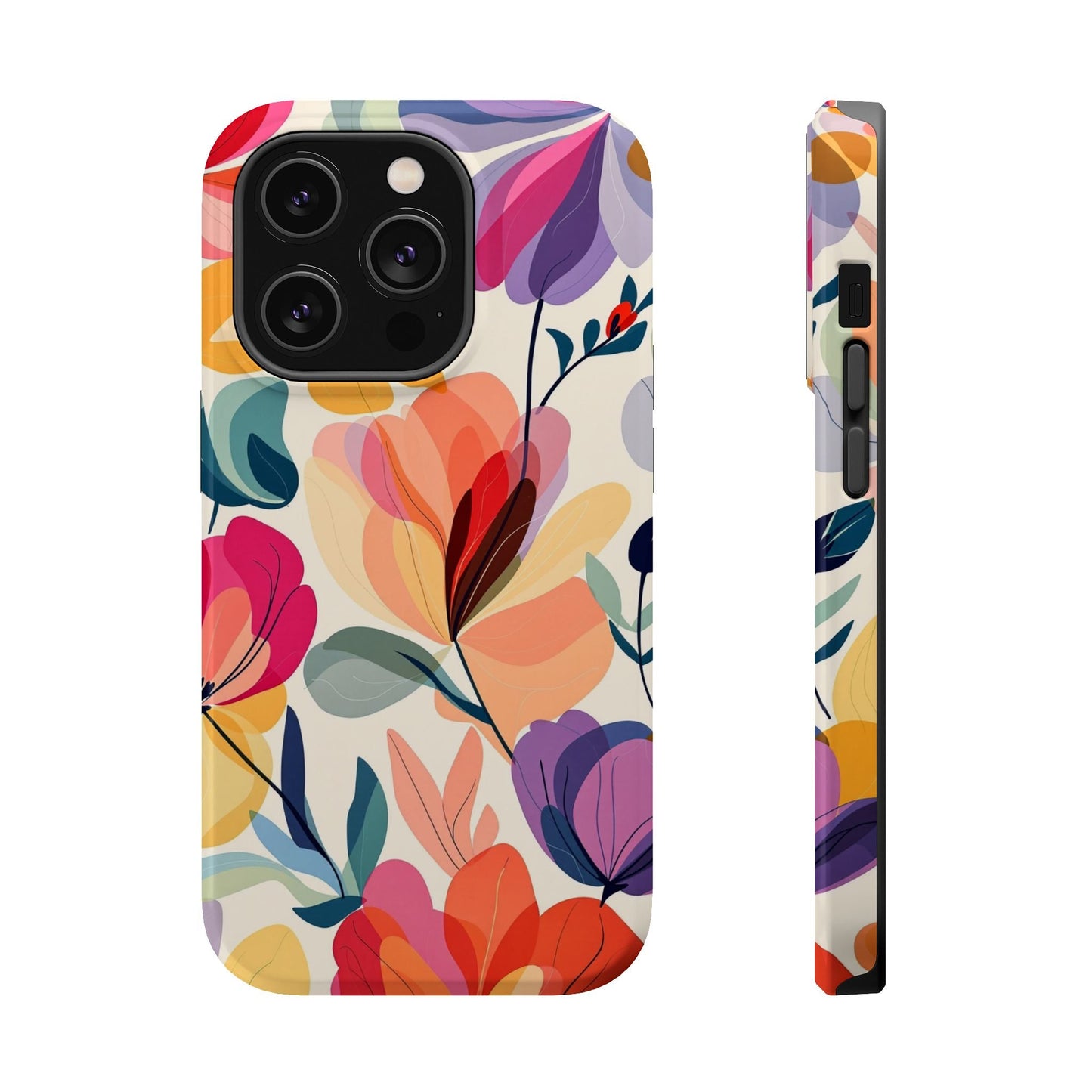 Watercolor Floral iPhone Case with vibrant floral design and durable protective cover