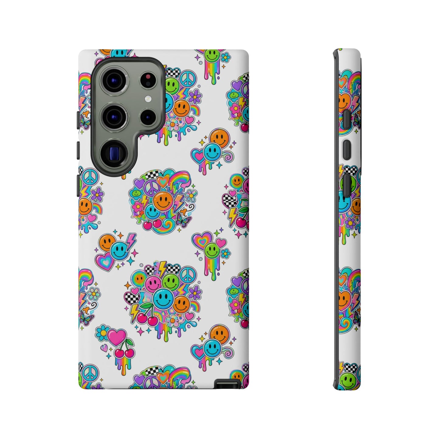 Retro Dopamine-Inspired Samsung Tough Phone Case