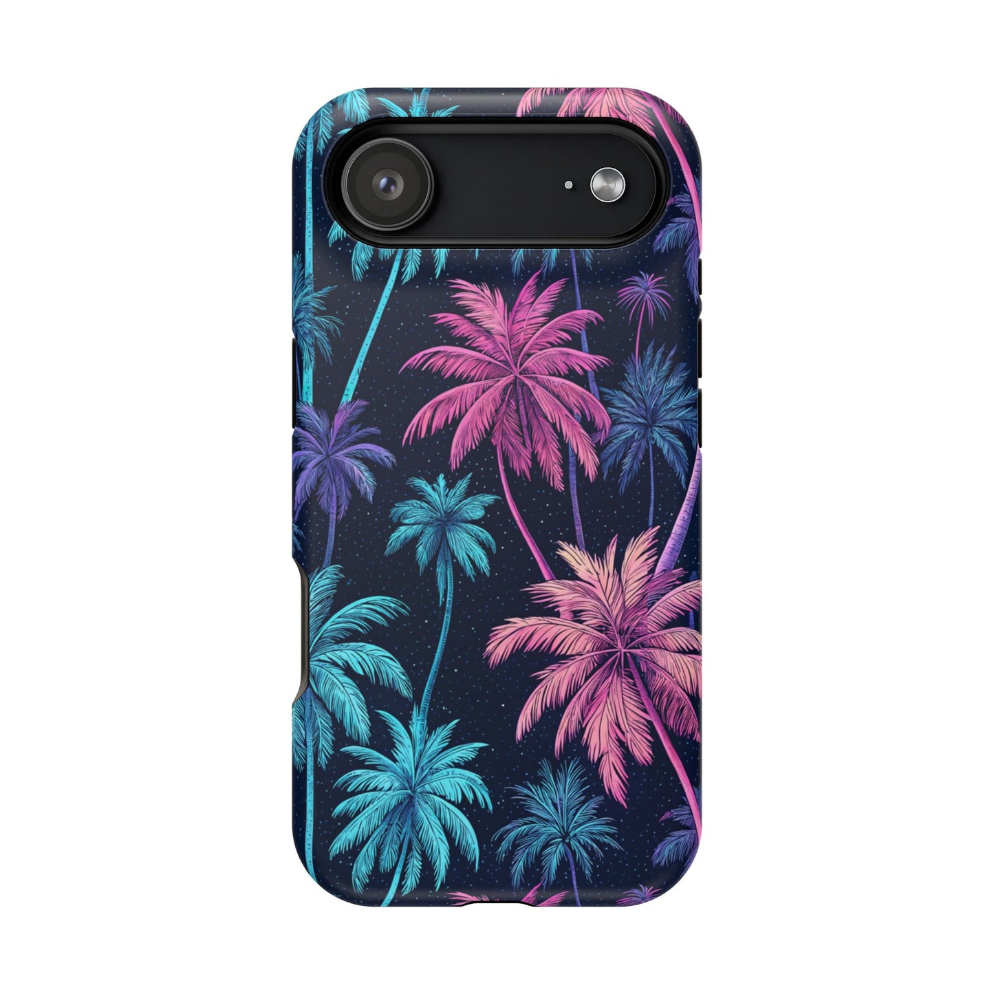 Neon Palm Trees Phone Case - Tropical iPhone Cover with MagSafe®