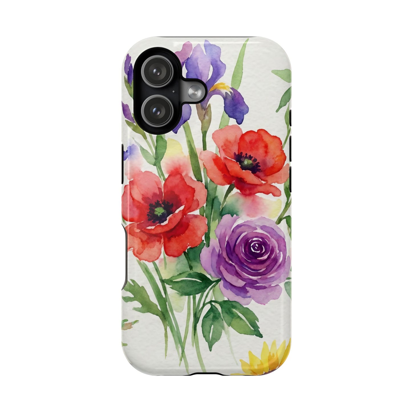 iPhone Case — Watercolor Bouquet Magnetic Impact-Resistant Case