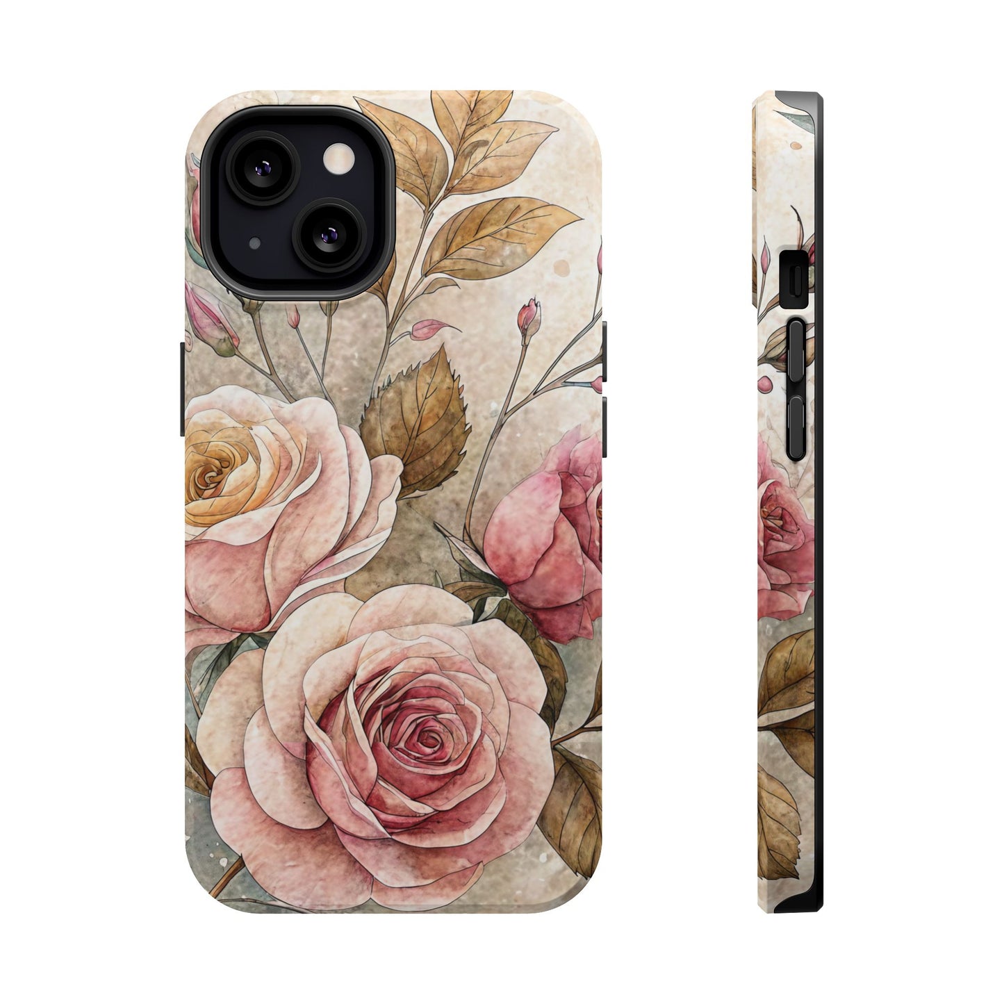 Vintage Rose iPhone Tough Case
