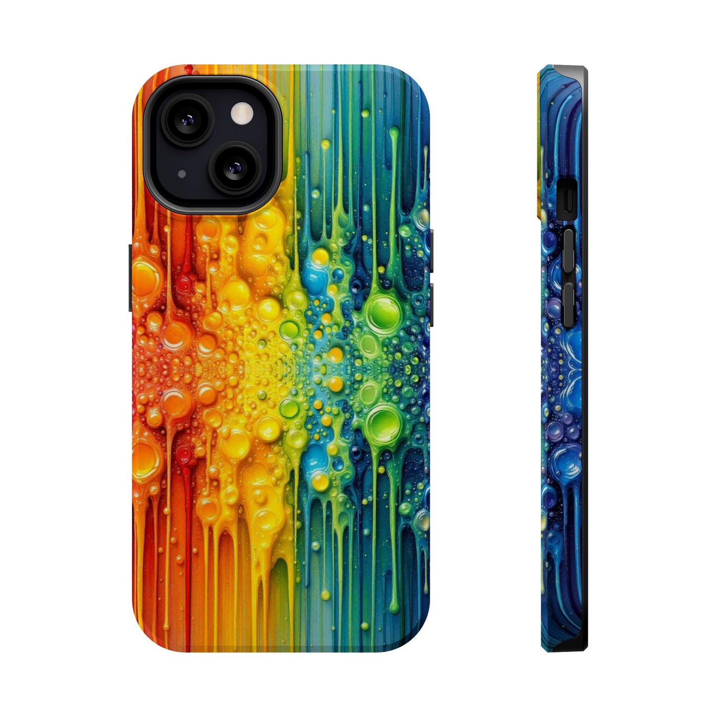 Rainbow Paint Splash iPhone Tough Case