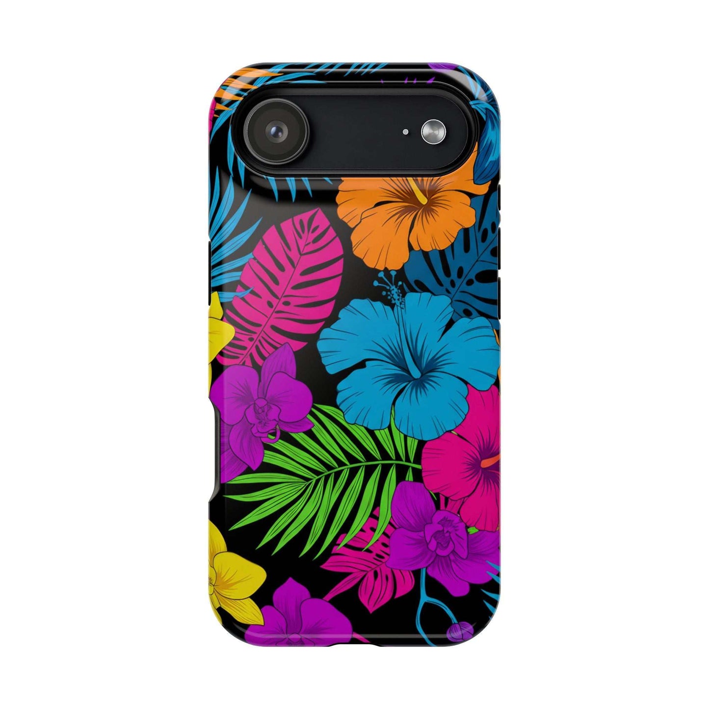Modern Tropical Floral Design iPhone Case