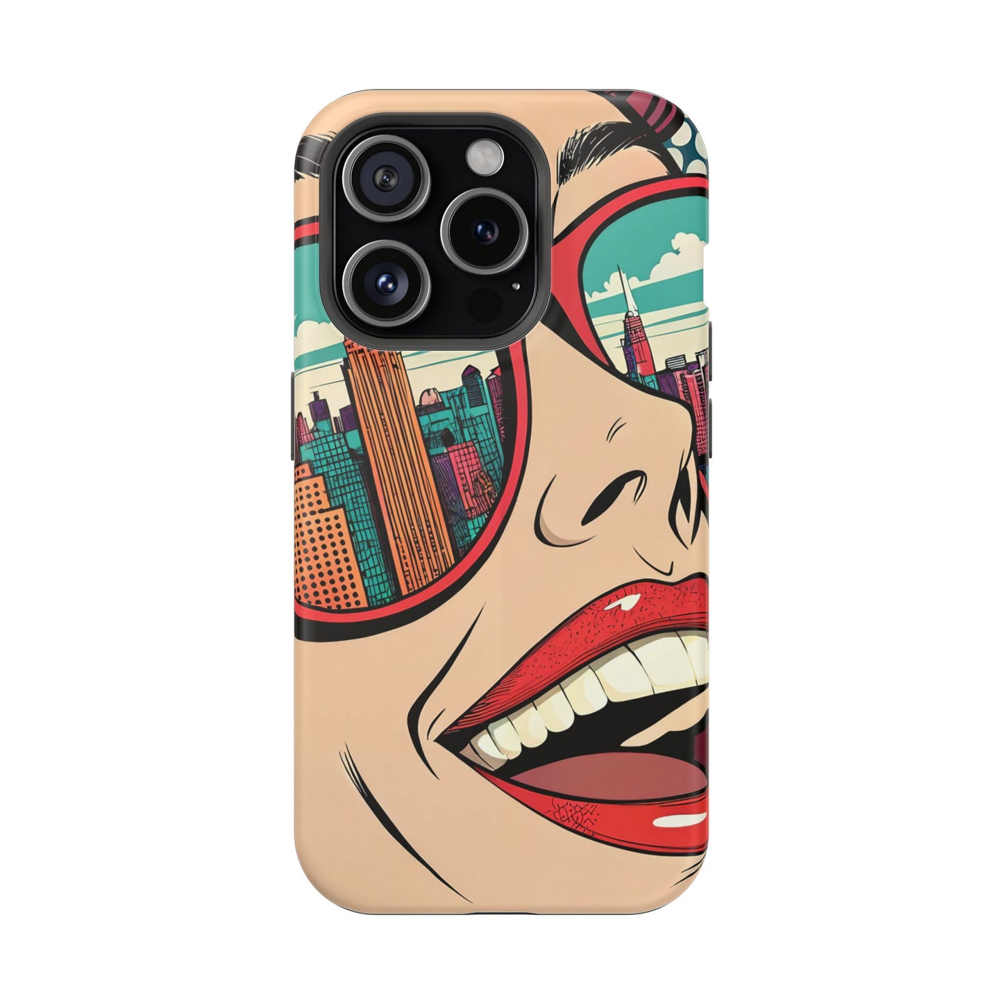 City View Pop Art Design iPhone Tough Case