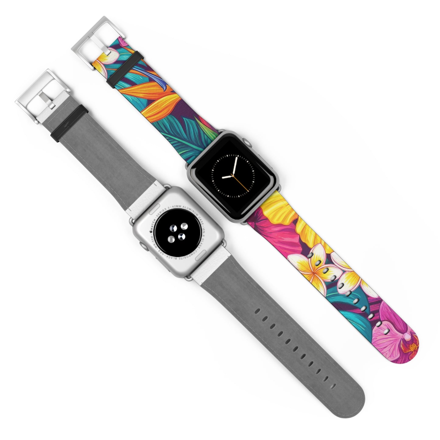 Vibrant Floral iWatch Band — Colorful Bloom Replacement Strap