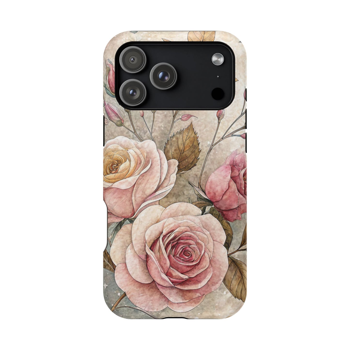Vintage Rose iPhone Tough Case