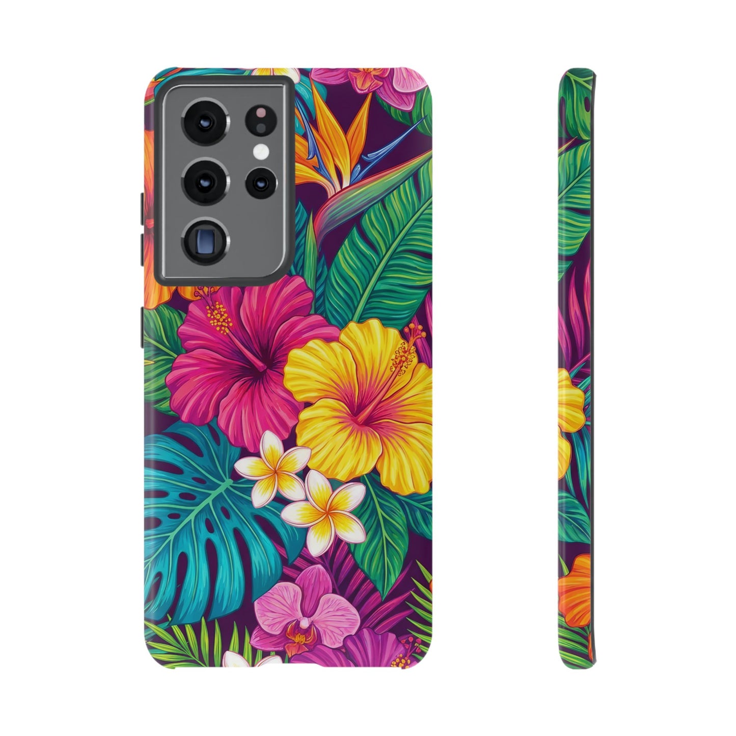 Tropical Samsung Phone Case — Vibrant Floral Tough Case