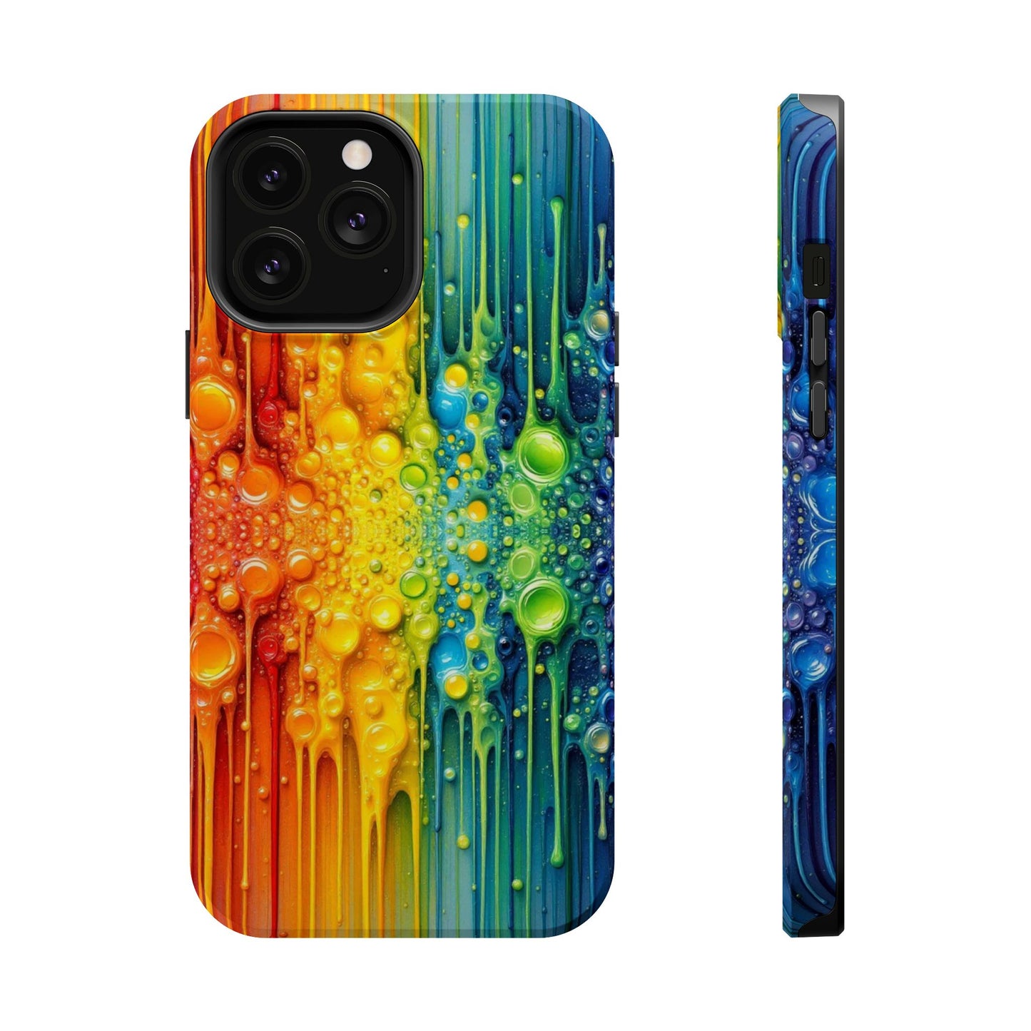 Rainbow Paint Splash iPhone Tough Case