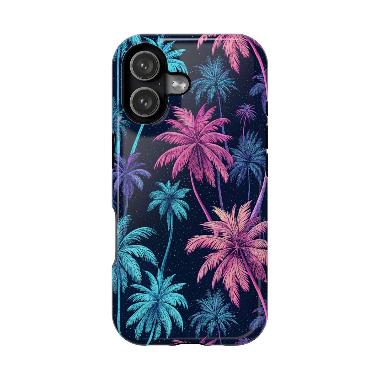 Neon Palm Trees Phone Case - Tropical iPhone Cover with MagSafe®