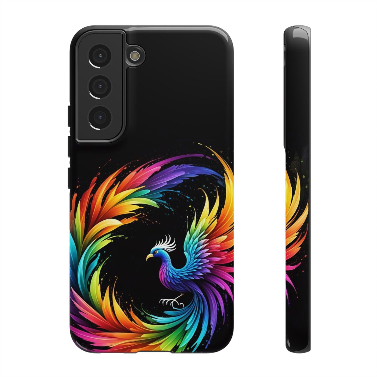 Rainbow Phoenix Design Samsung Phone Case