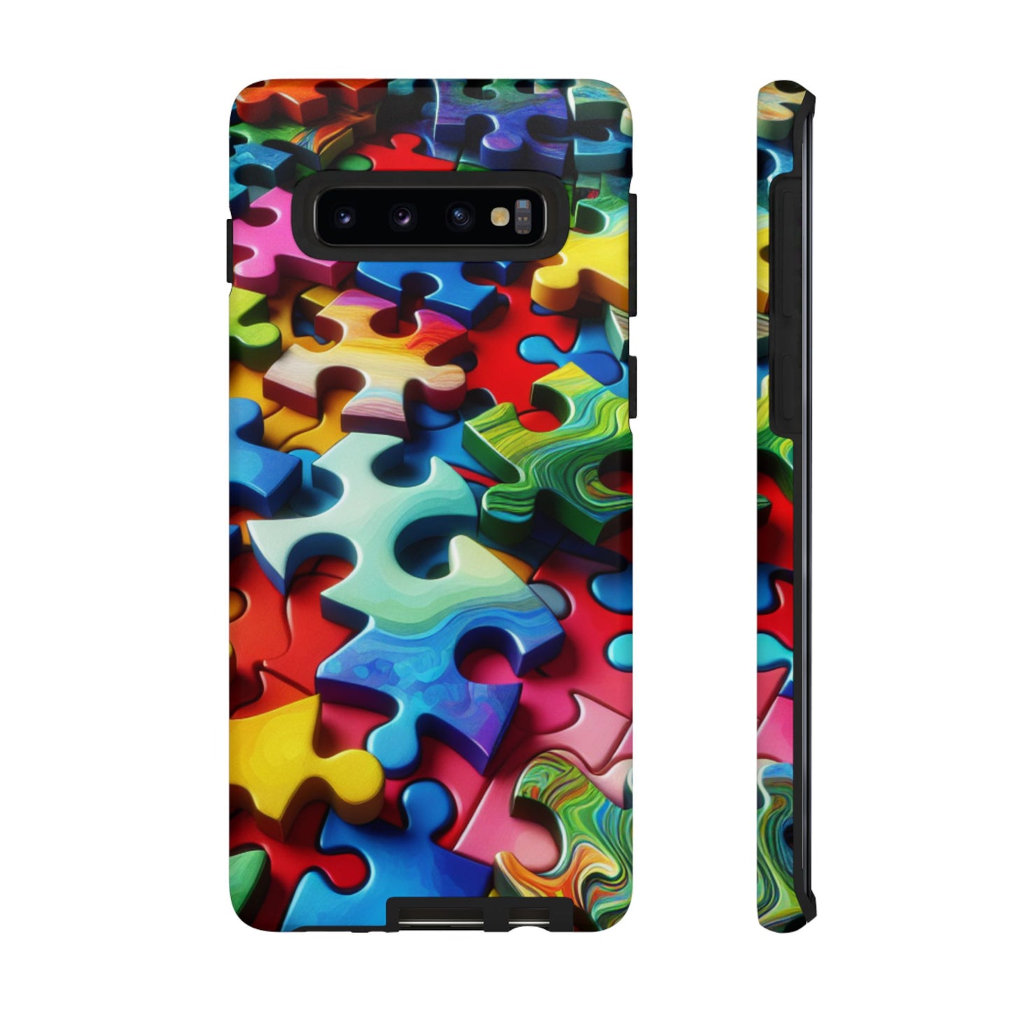 Rainbow Puzzle Design Samsung Tough Case
