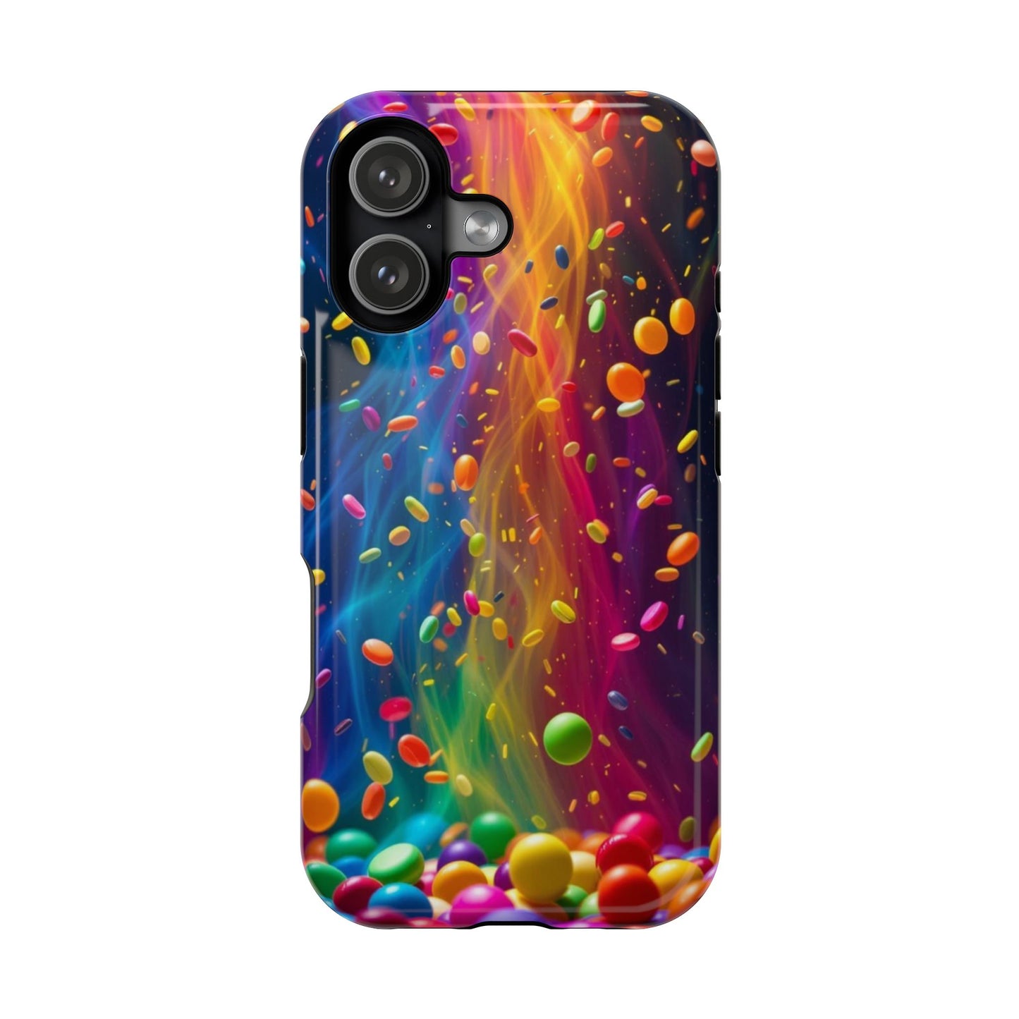 Rainbow Candy Rain iPhone Tough Case