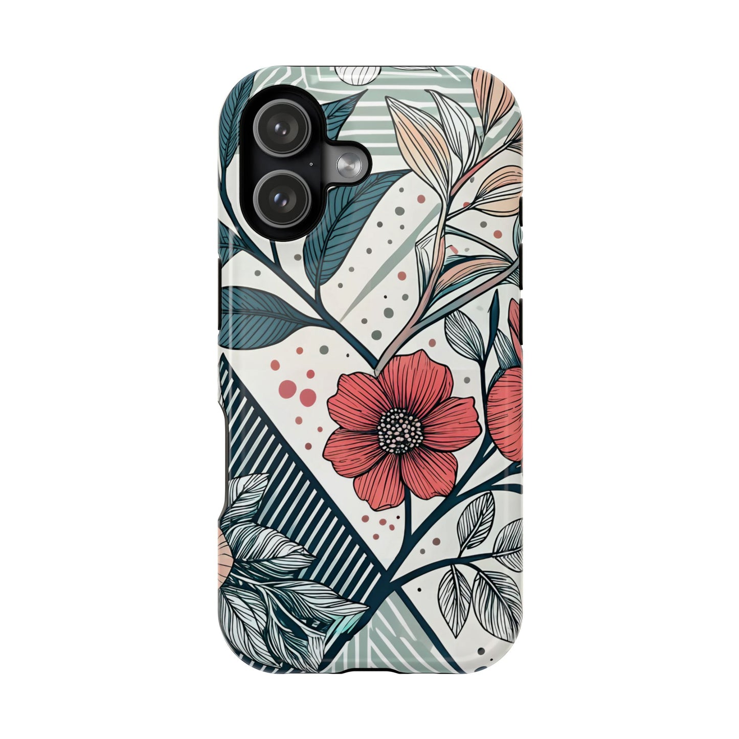 Geometric Flower iPhone Tough Case