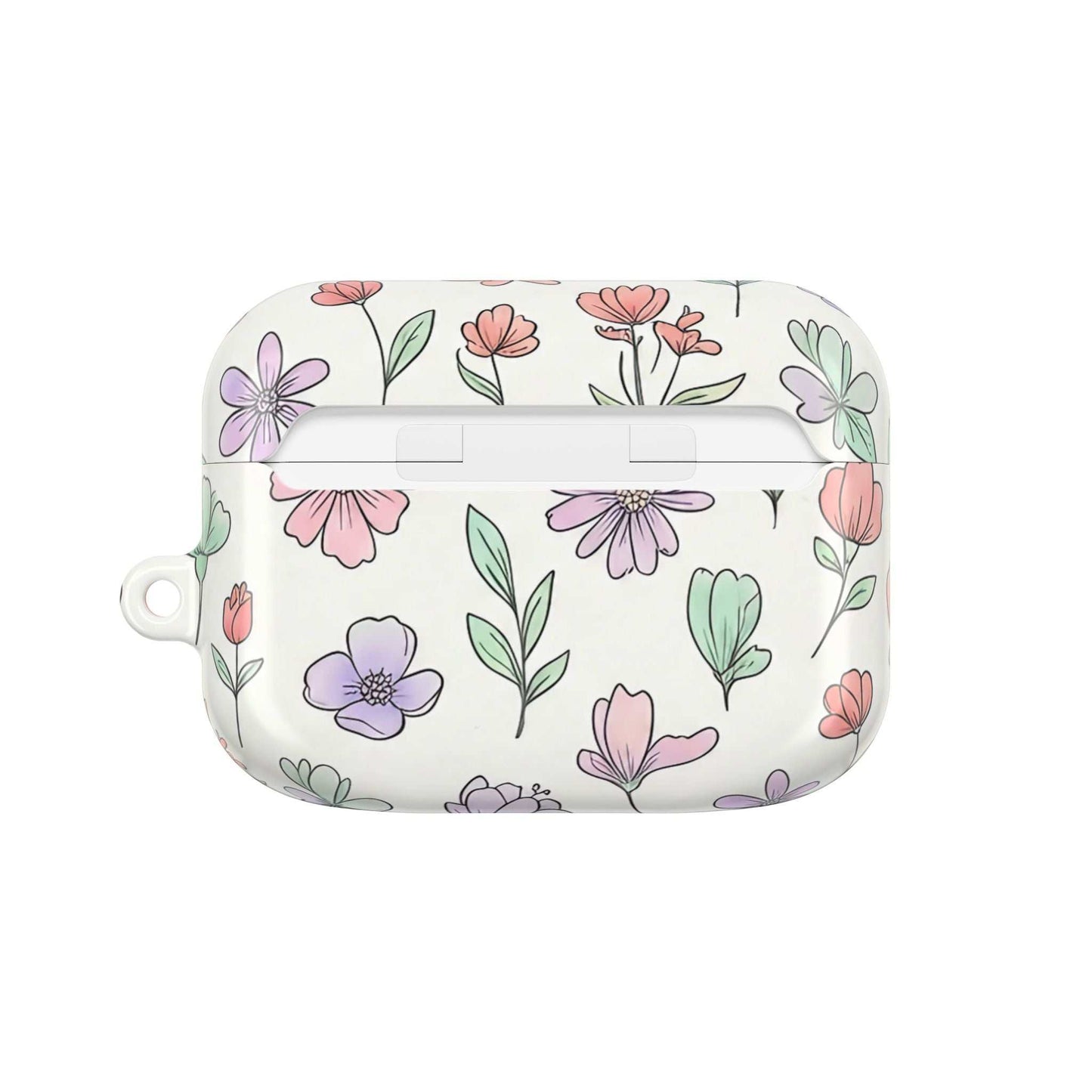 Floral AirPod Case — Artistic Botanical Protective Cover