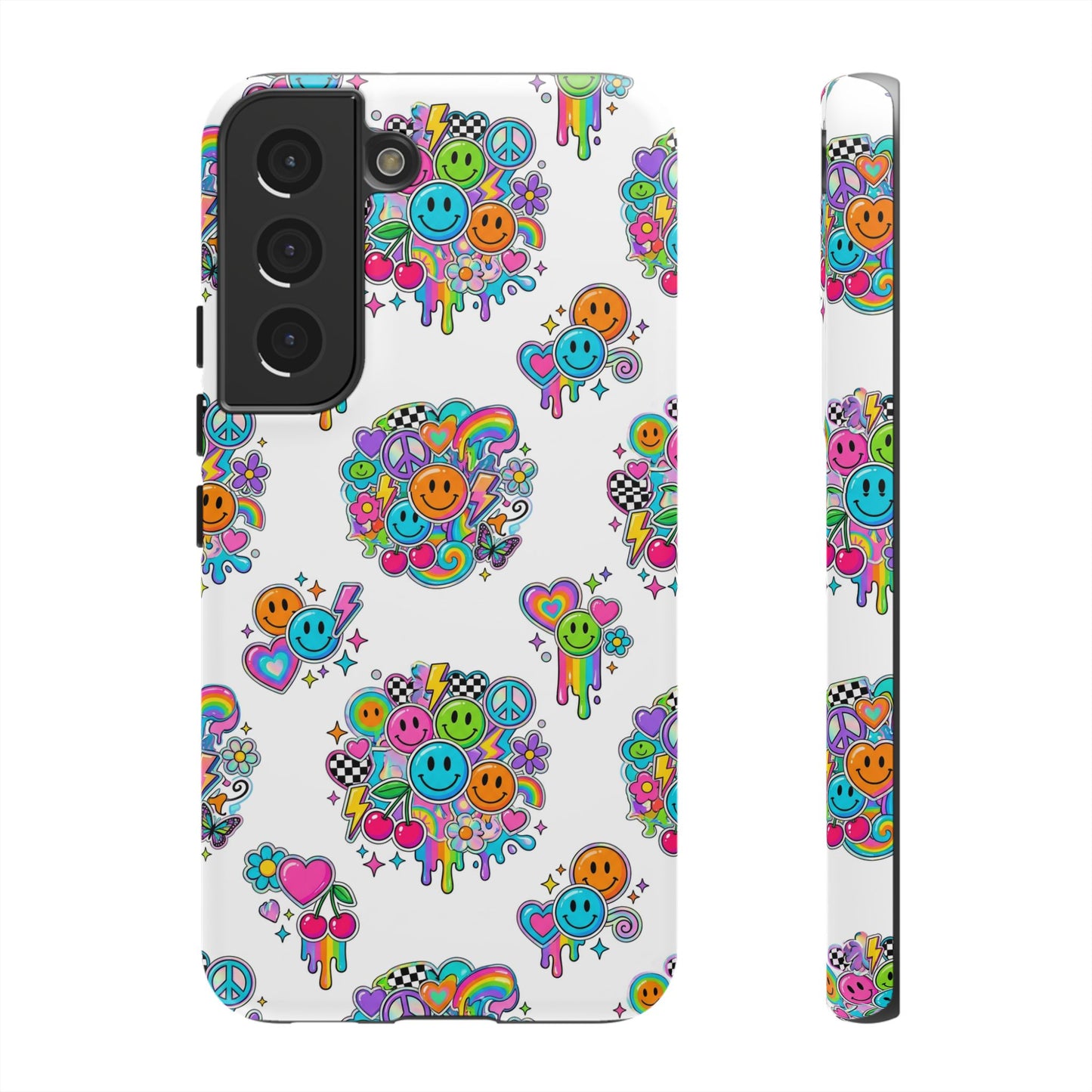 Retro Dopamine-Inspired Samsung Tough Phone Case
