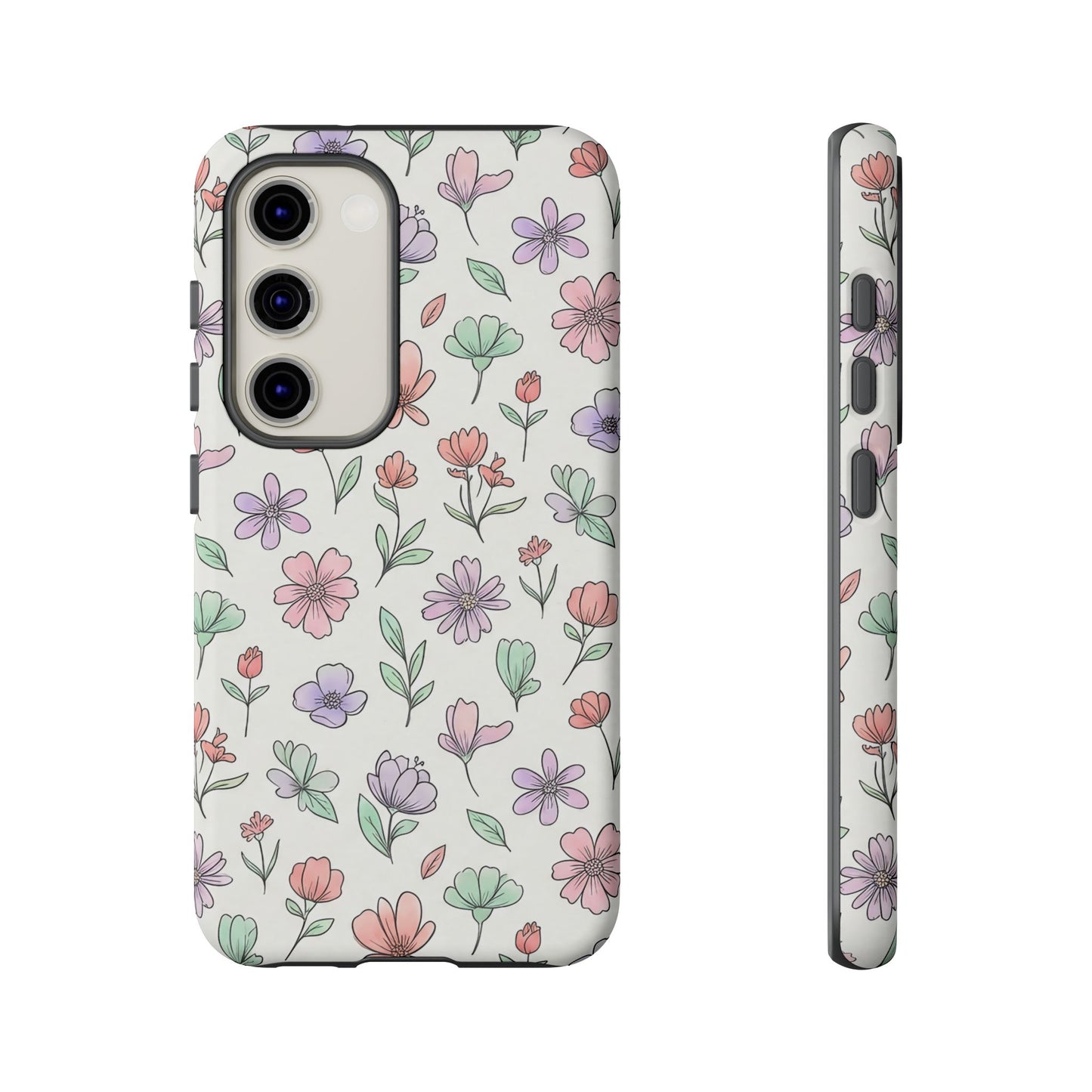 Floral Tough Cases — Artistic Flower Samsung Phone Case
