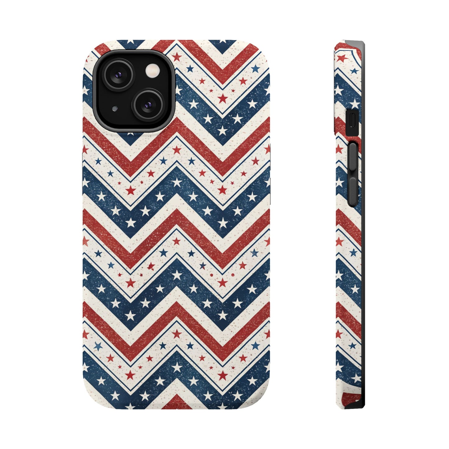 iPhone Tough Case - Vintage Stars and Stripes Design