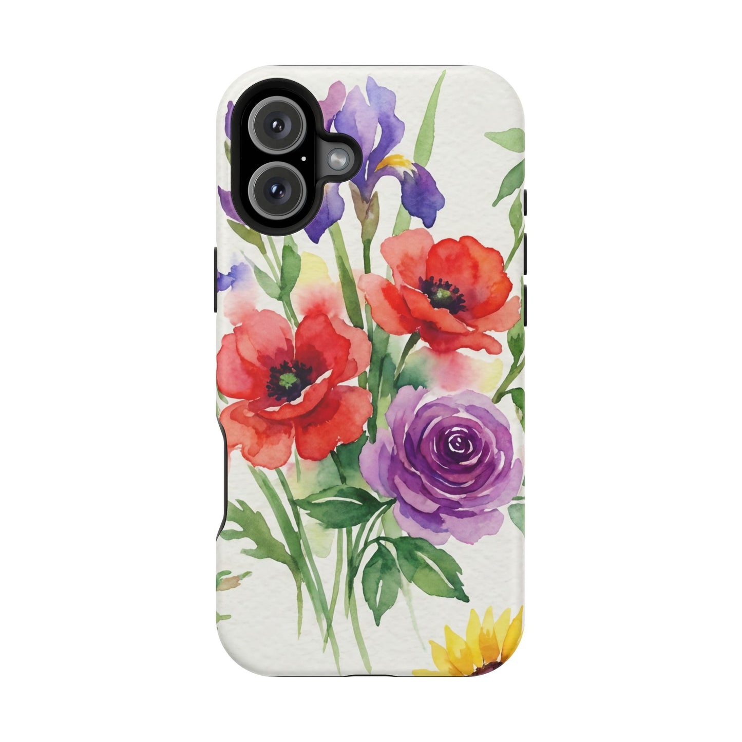 iPhone Case — Watercolor Bouquet Magnetic Impact-Resistant Case