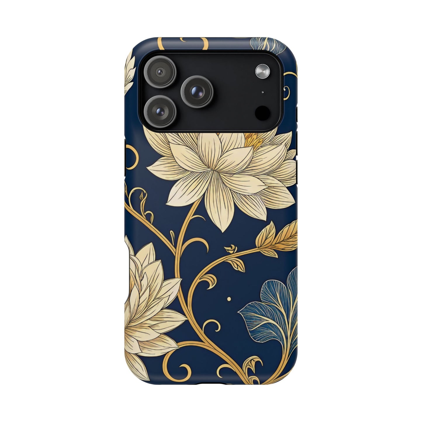 Golden Flower Design iPhone Tough Case