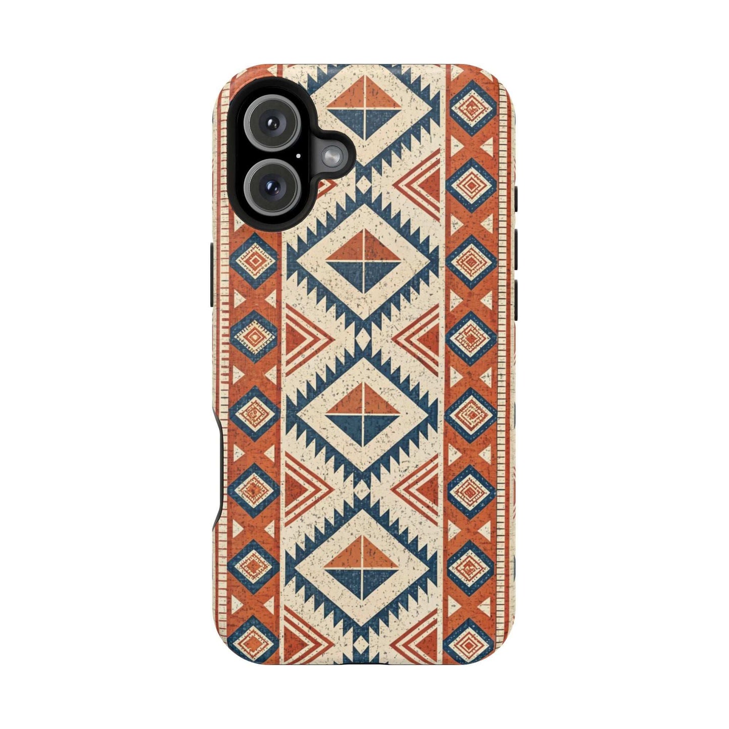 Tribal Inspired Pattern iPhone magnetic tough case with durable dual-layer protection and stylish geometric design
