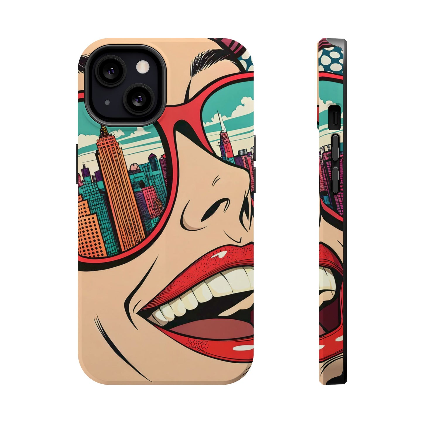 City View Pop Art Design iPhone Tough Case