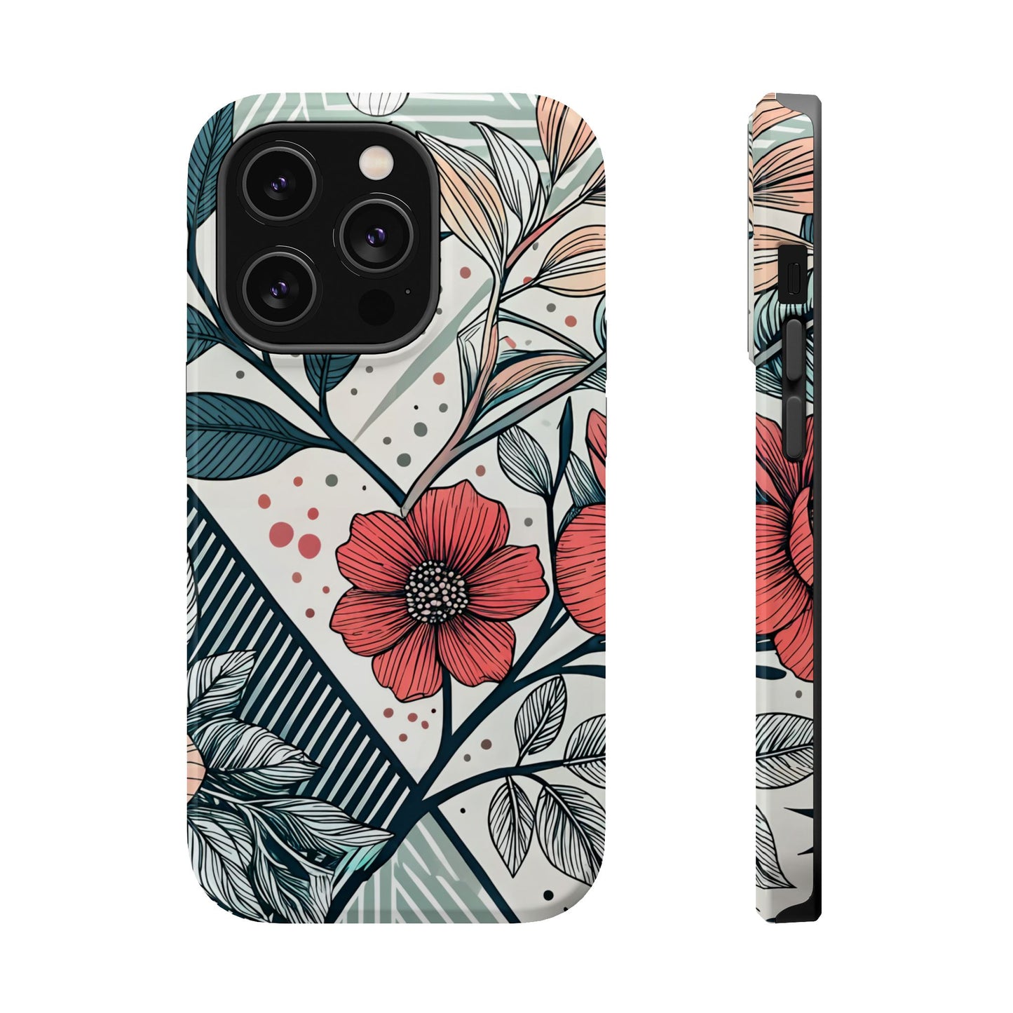 Geometric Flower iPhone Tough Case
