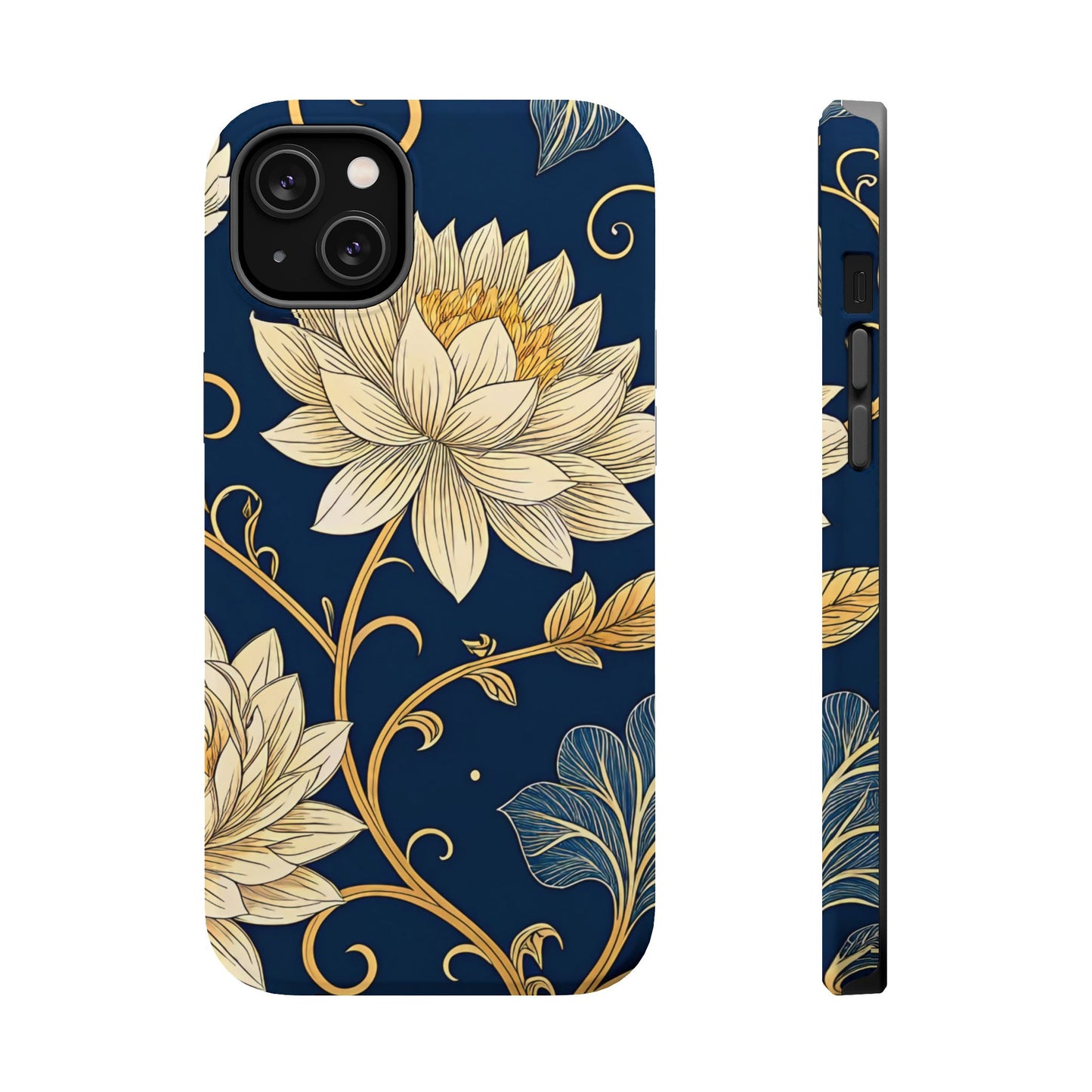 Golden Flower Design iPhone Tough Case
