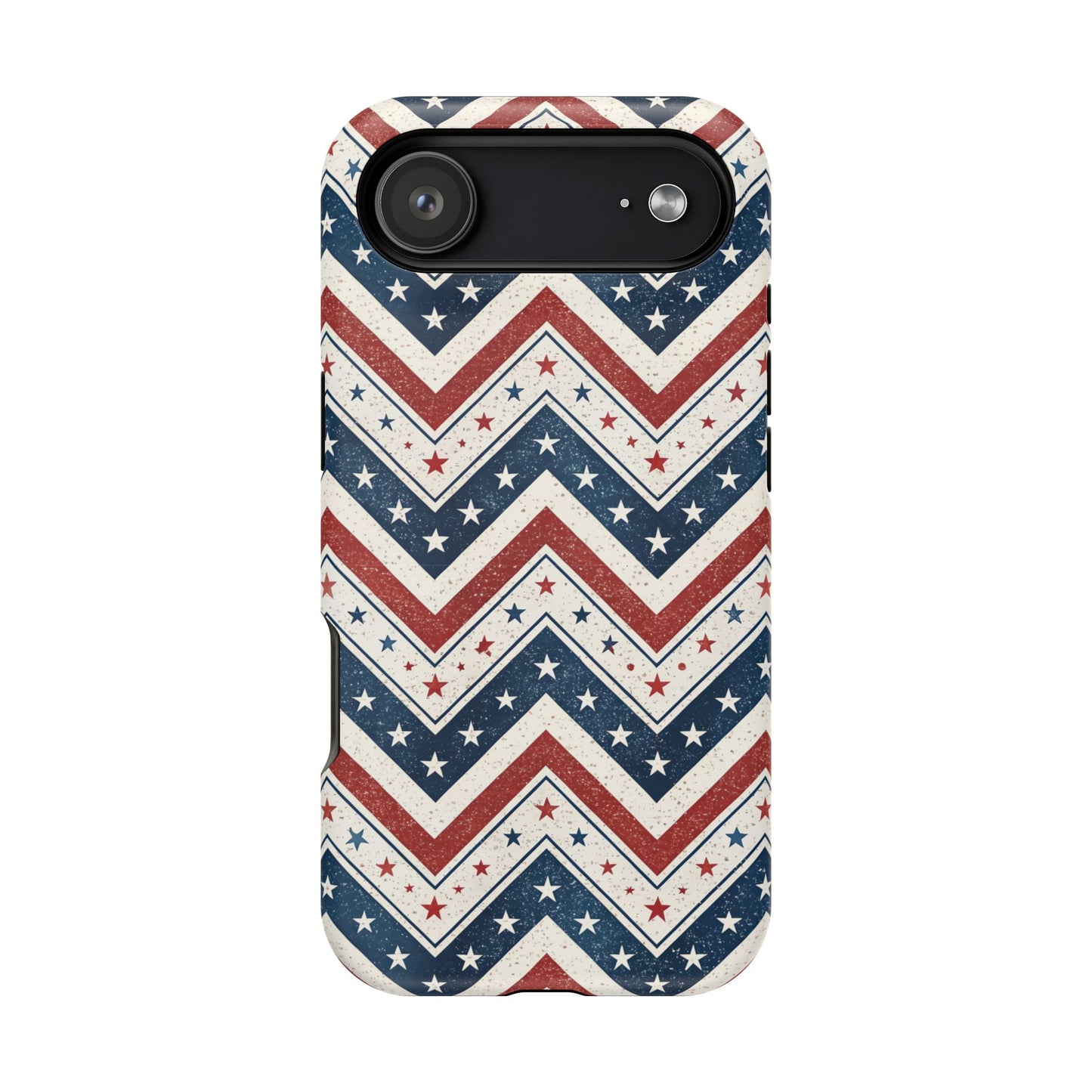 iPhone Tough Case - Vintage Stars and Stripes Design