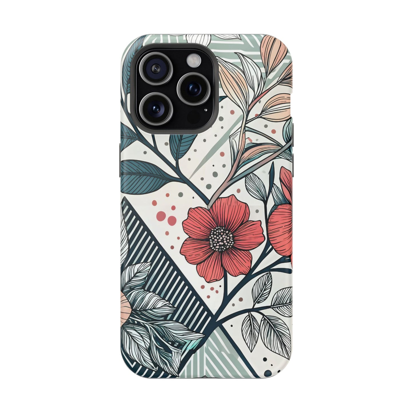 Geometric Flower iPhone Tough Case