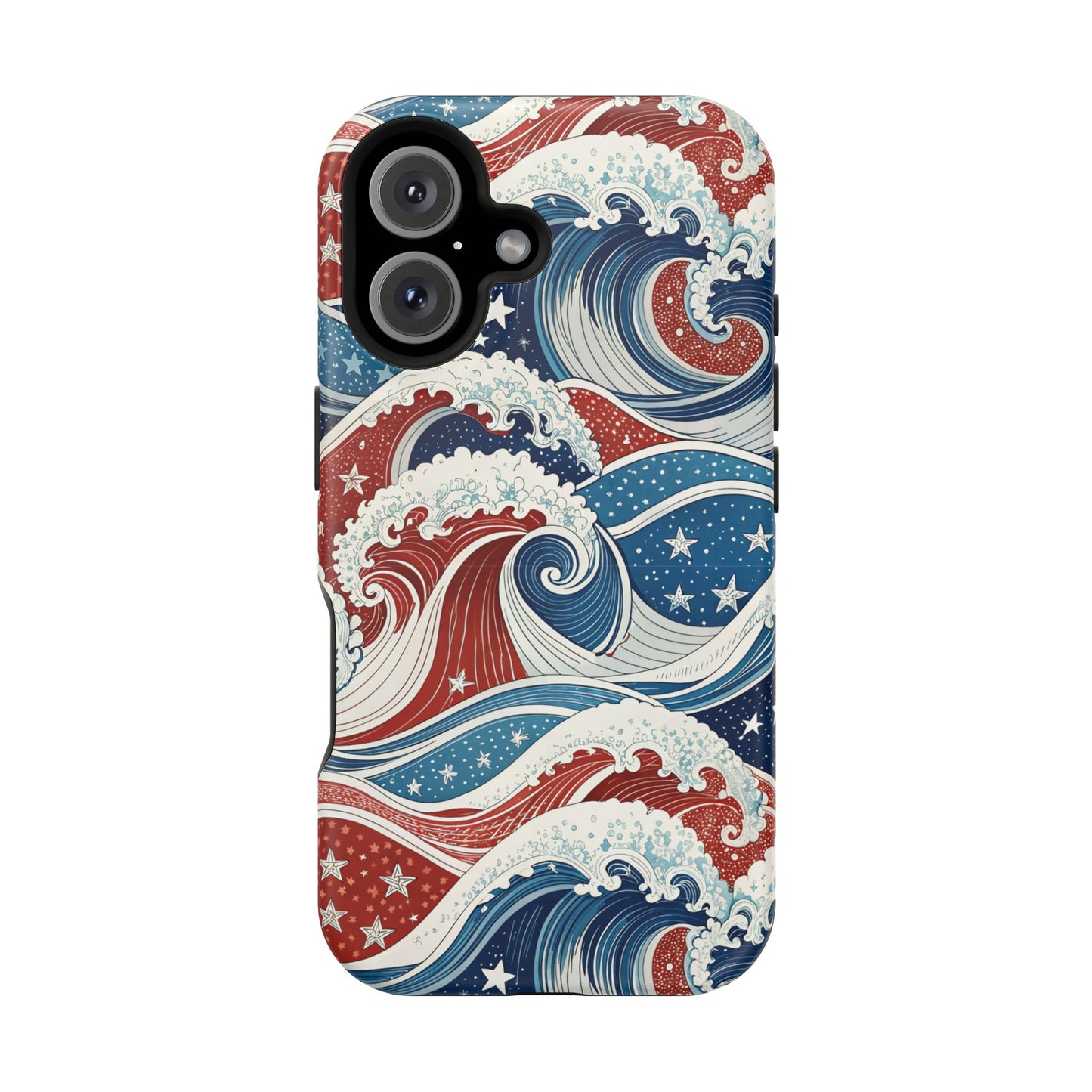 Patriotic Waves Design iPhone Tough Case