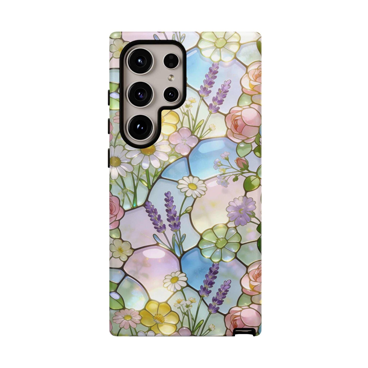 Floral Stained Glass Samsung Phone Case — Tough Cases