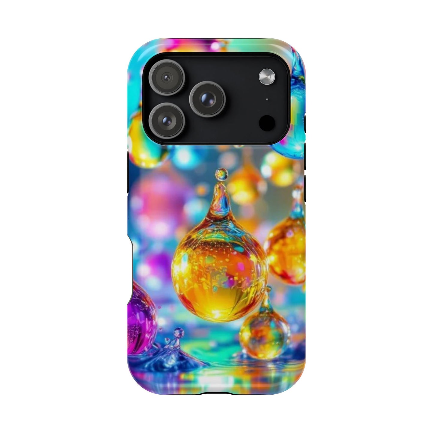 Golden Raindrop Design iPhone Tough Case
