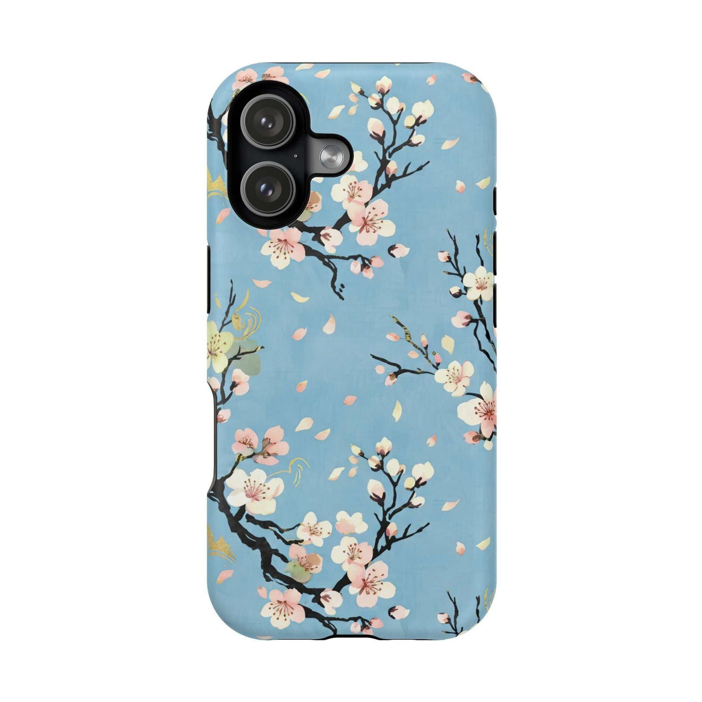 Spring Bloom iPhone Tough Case with floral design and MagSafe compatibility