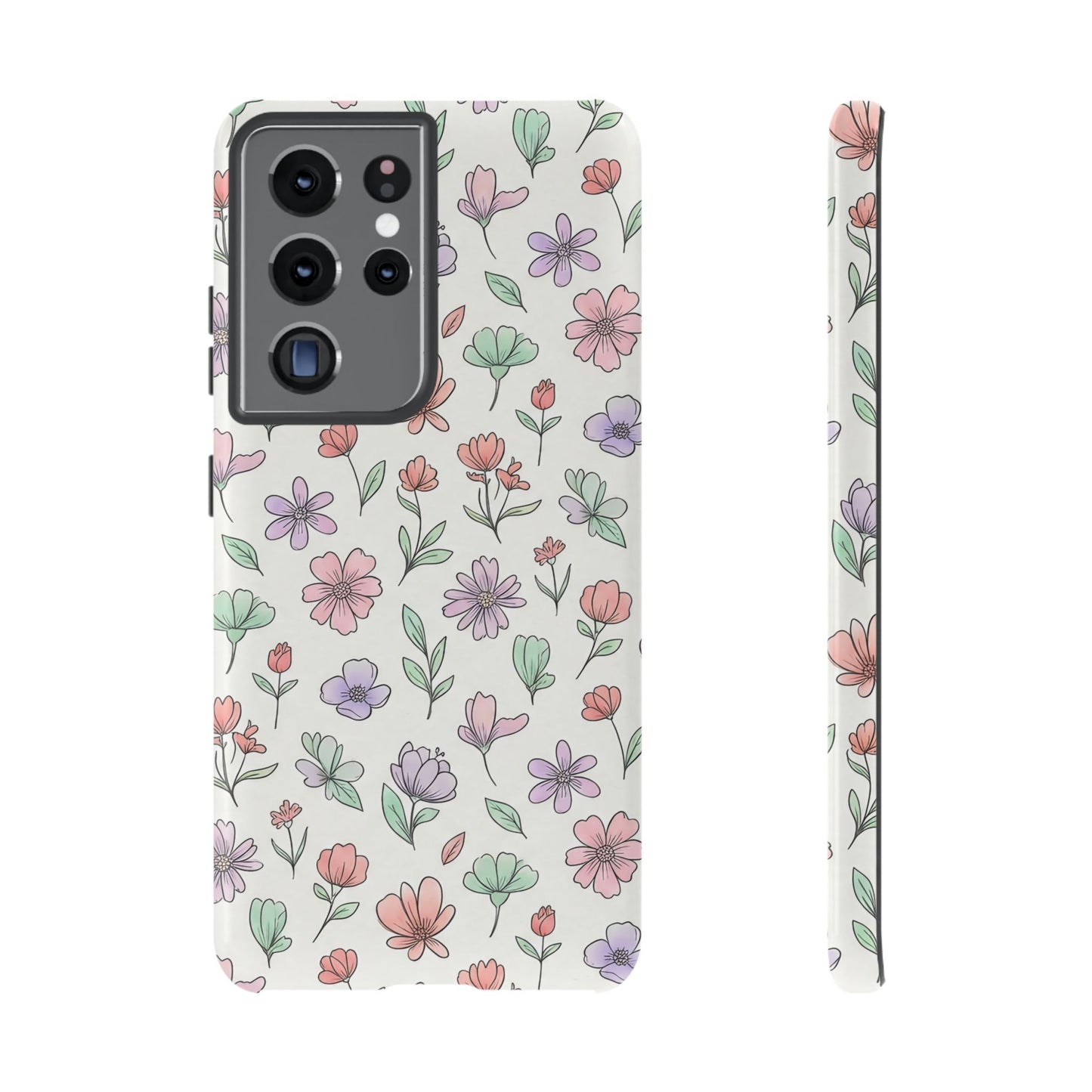Floral Tough Cases — Artistic Flower Samsung Phone Case